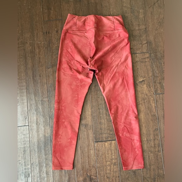CALIA Women's Energize 7/8 Legging Size: medium color: burnt orange Tie Dye - Picture 4 of 6